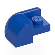 Lego Brick Round, Curved 2 x 2 x 1, Corner / Blue