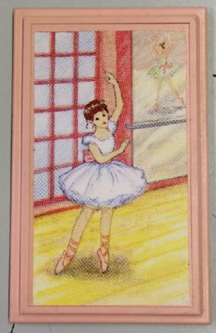 Lego Scala Wall, Panel 6 x 10 with Ballerina Pattern (Sticker) - Set 3270