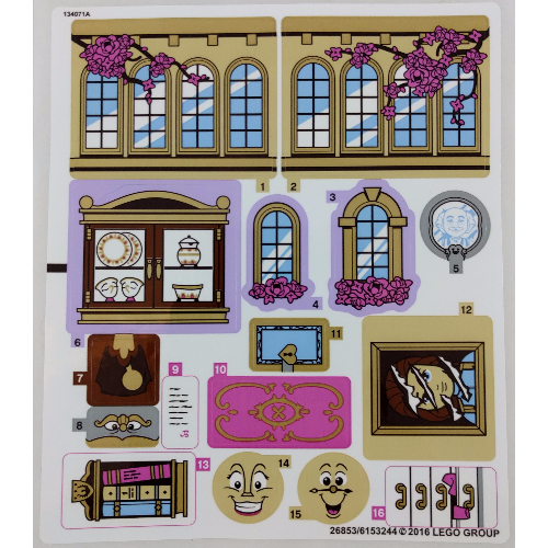 Lego Sticker Sheet 1 for Set 41067-1