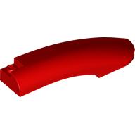 Lego Brick Round, Curved 10 x 2 x 2 with Rounded End Right / Red