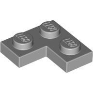 Lego Plate 2 x 2 Corner / Light Bluish Gray