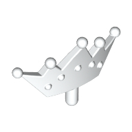 Lego Headwear Accessory Crown / Tiara / White