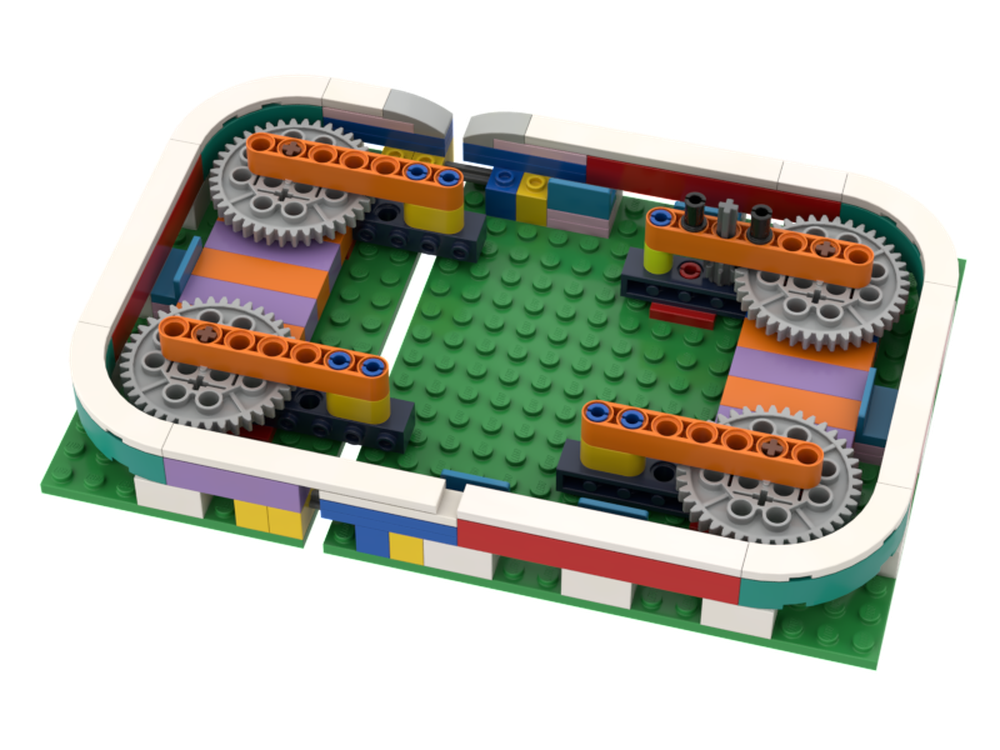 Lego Nano Monorail Track Reference Design