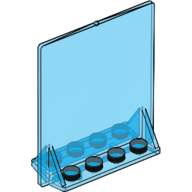 Lego Door 2 x 5 x 5 Swivel, Bracket Base / Trans-Dark Blue