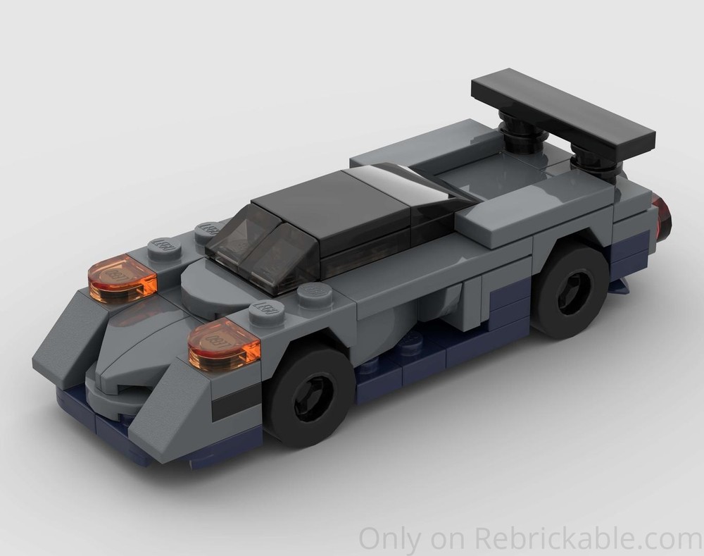 Lego Pagani Zonda GR (2003) Racing Car - Half Speed Champions Scale