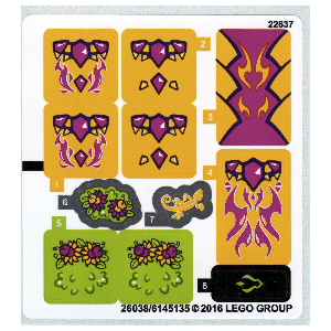 Lego Sticker Sheet for Set 41175-1 / [No Color/Any Color]