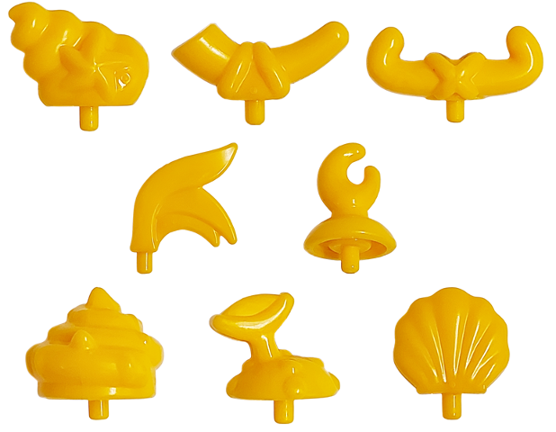 Lego Minifigure, Moana Headgear Accessories, 8 in Bag (Multipack)