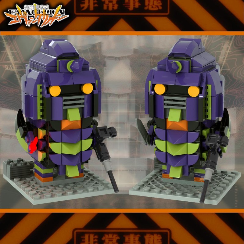 Lego Eva-01 , Neon Genesis Evangelion - Brickheadz