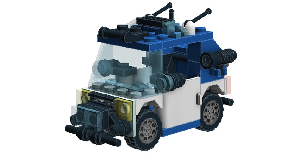 Lego Police SUV Unit (4x7 chassis)