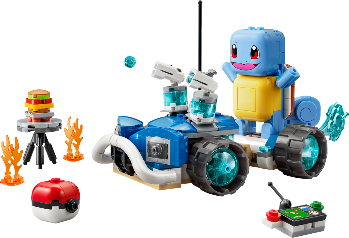 Lego Trainer's Buggy Adventure with Squirtle