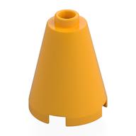 Lego Cone 2 x 2 x 2, Open Stud / Bright Light Orange
