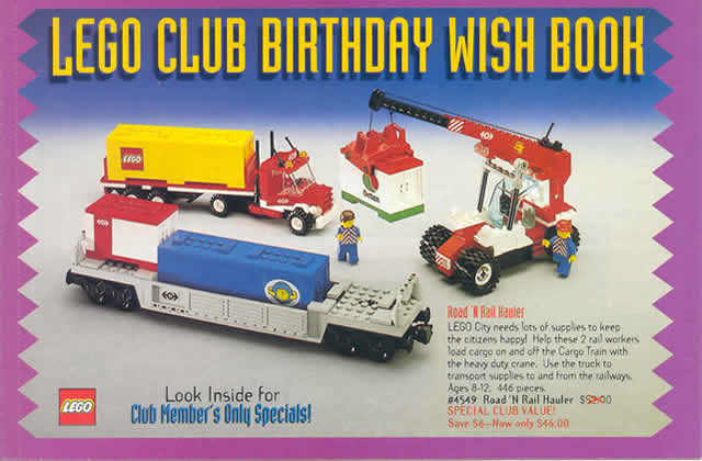 Lego 1994 Builders Club Birthday Wish Book