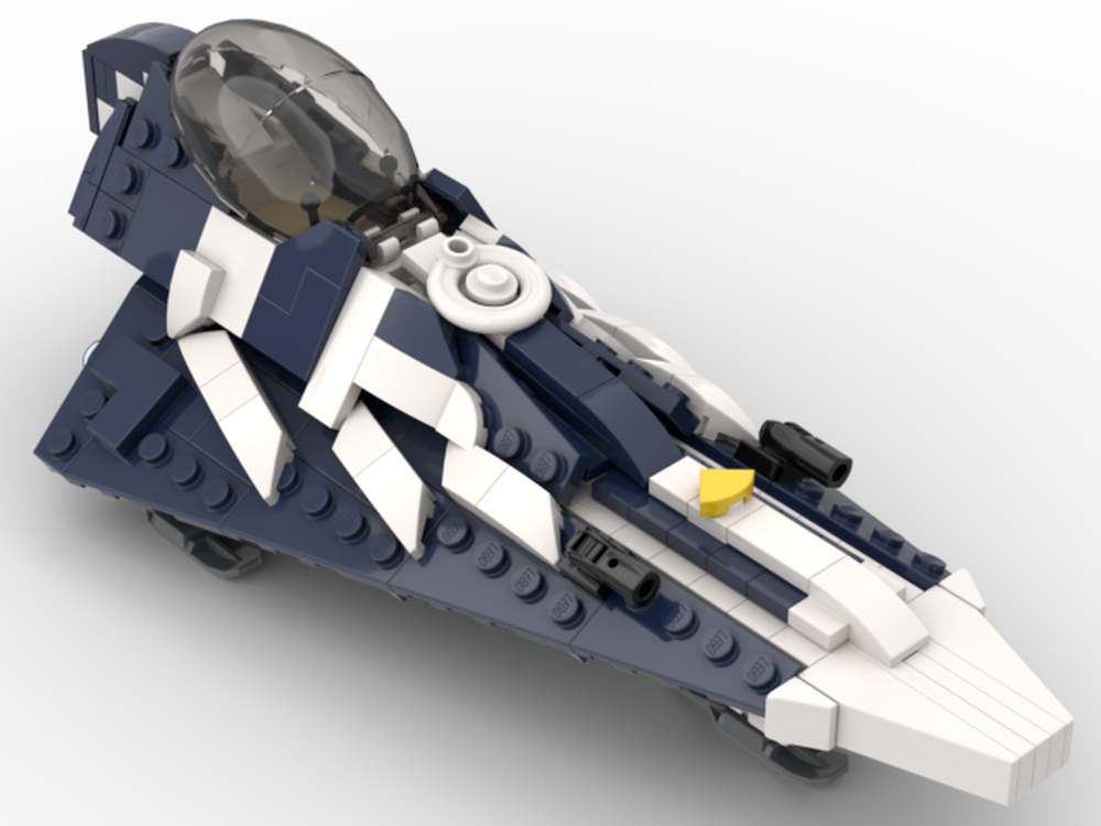 Lego Plo Koon's Delta-7B (in dark blue)