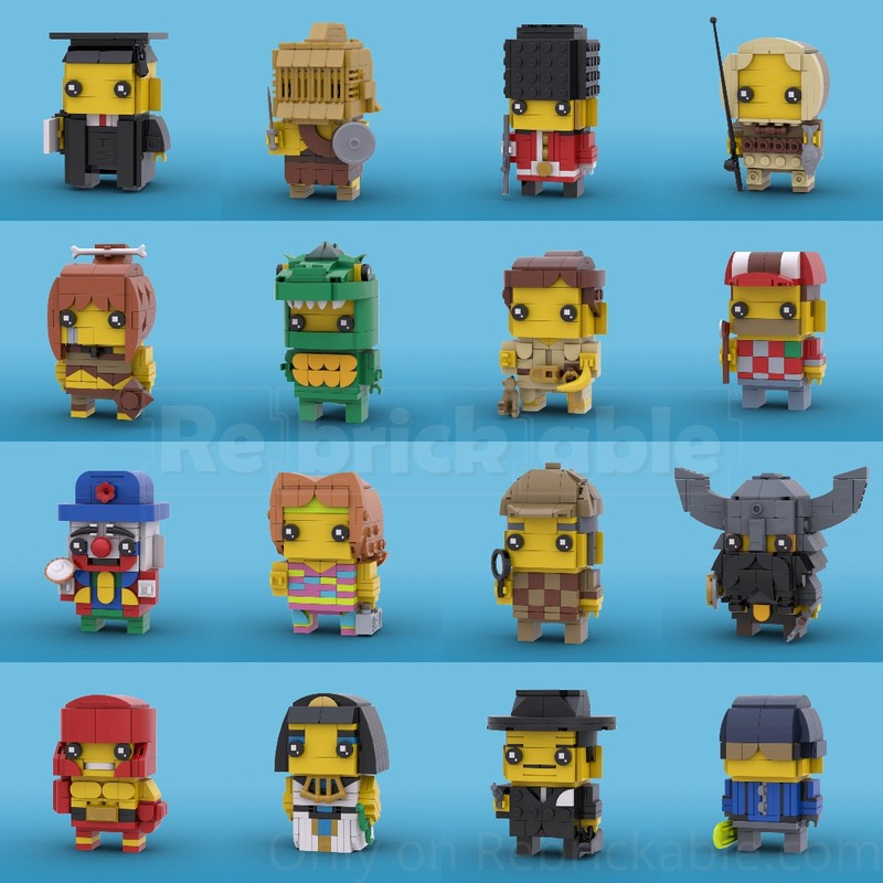 Lego CMF Series 5 BrickHeadz Bundle