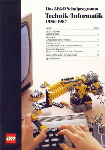 Lego 1986/1987 Large German Das LEGO Schulprogram Technik/Informatik (2900035-D)