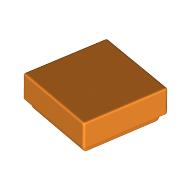 Lego Tile 1 x 1 with Groove / Orange
