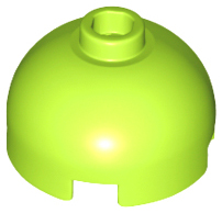 Lego Brick, Round 2 x 2 Dome Top / Lime
