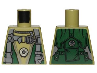 Lego Torso SW Jumpsuit with Harness Pattern (Bistan) / Olive Green