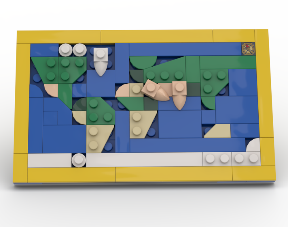 Lego Micro World Map