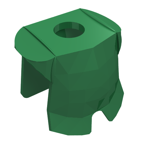 Lego Minifig Neckwear Armor Breastplate with Leg Protection [Plain] / Green