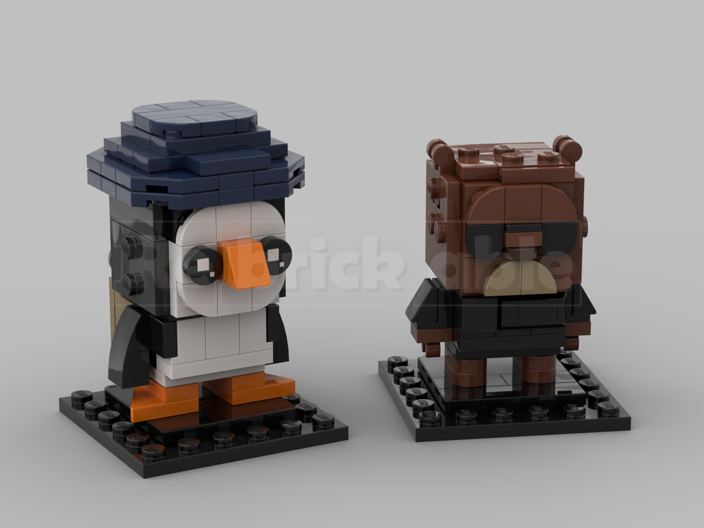 Lego VALORANT Dan the Penguin and Tactibear Brickheadz
