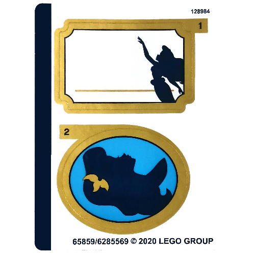 Lego Sticker Sheet 1 for Set 43176-1 / [No Color/Any Color]