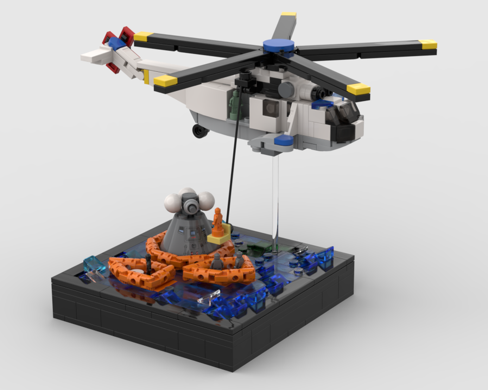 Lego Apollo 11 Recovery v3
