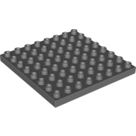 Lego Duplo Plate 8 x 8 / Dark Bluish Gray
