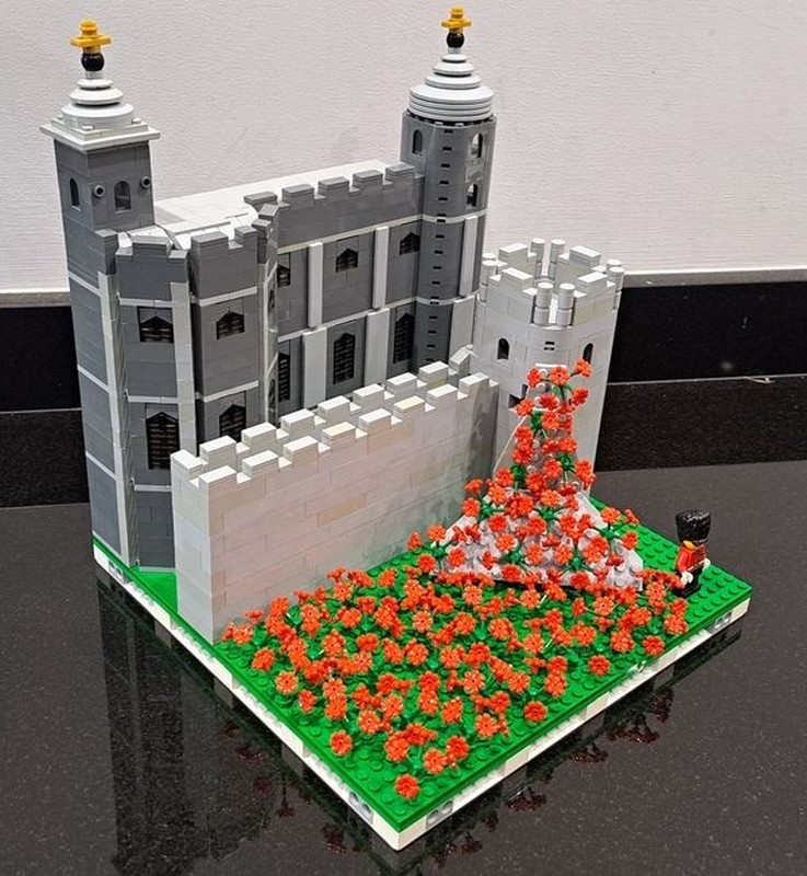 Lego Tower Poppies