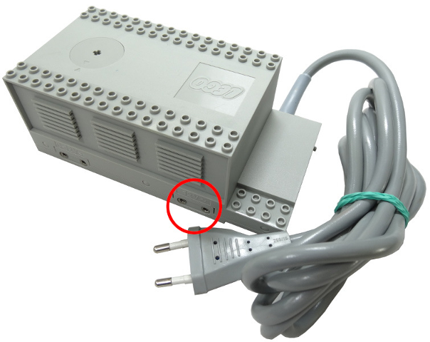 Lego Electric, Train 12V Transformer for 220V - Type 3 / Light Gray