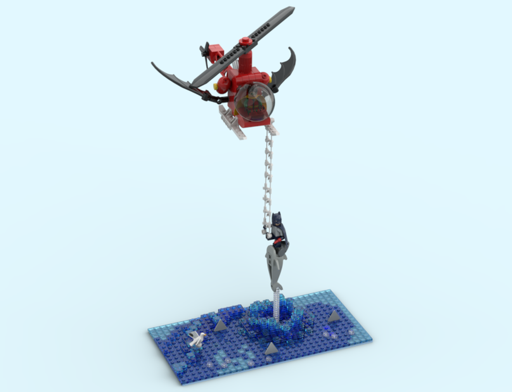 Lego Shark Repellent Bat-Spray!