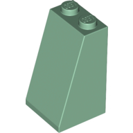Lego Brick Sloped 75° 2 x 2 x 3 [Solid Studs] / Sand Green