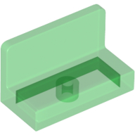 Lego Panel 1 x 2 x 1 [Rounded Corners] / Trans-Green