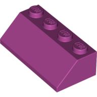 Lego Brick Sloped 45° 2 x 4 / Magenta