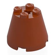 Lego Cone 3 x 3 x 2 / Dark Orange