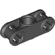 Lego Technic Axle and Pin Connector Perpendicular 3L with Centre Pin Hole / Black