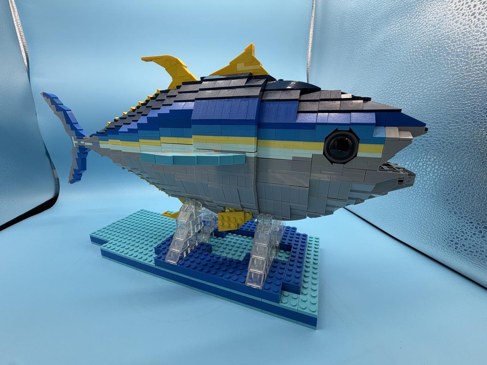 Lego Big Bigeye Tuna (AHI) model with stand