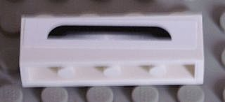 Lego Brick 1 x 4 with Black and Silver Bumper Pattern (Sticker) - Set 8158