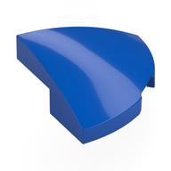 Lego Brick Round Corner, Curved 2 x 2 x 2/3 Quarter Circle / Blue