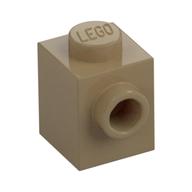 Lego Brick Special 1 x 1 with Stud on 1 Side / Dark Tan