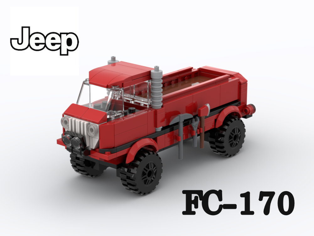 Lego customized 1957 jeep FC-170 restomod
