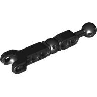 Lego Large Figure Skeletal, Limb with Ball Joint on Axle and Ball Socket and Four Holes / Black
