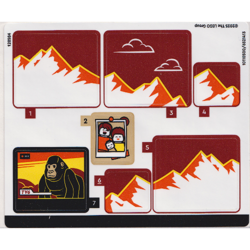 Lego Sticker Sheet for Set 60454-1 / [No Color/Any Color]