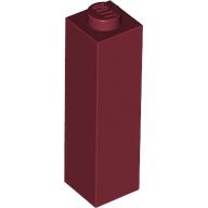 Lego Brick 1 x 1 x 3 / Dark Red