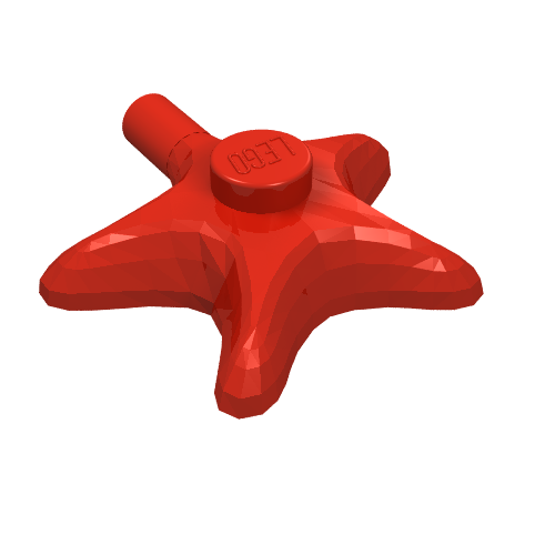 Lego Animal, Starfish / Red