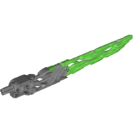 Lego Large Figure Weapon Sword, Protector, with Marbled Bright Green Blade Pattern