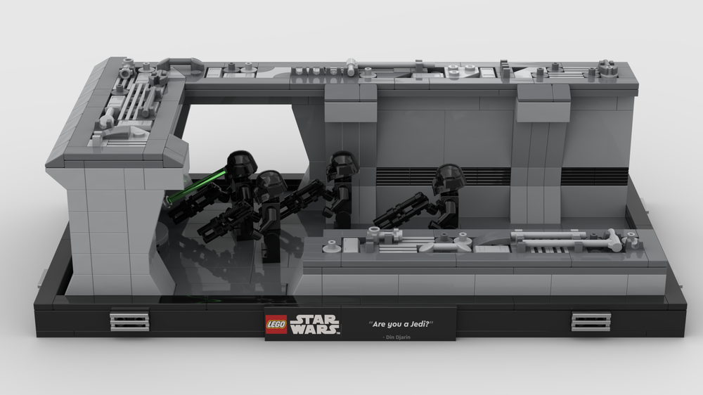 Lego Luke's Hallway Scene Diorama