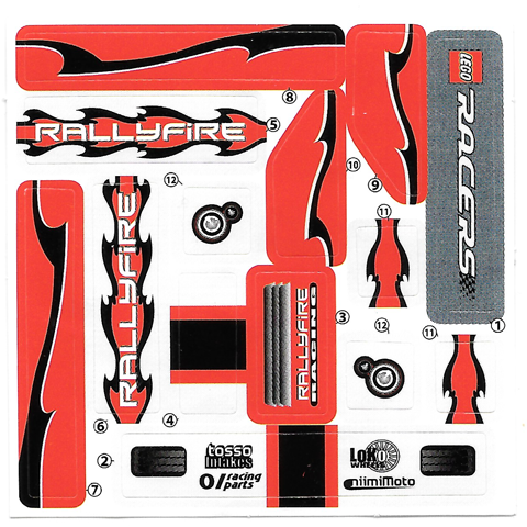 Lego Sticker Sheet for Set McDR2US-1