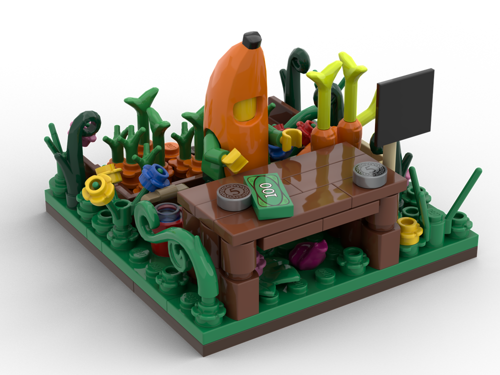 Lego Display Carrot Guy