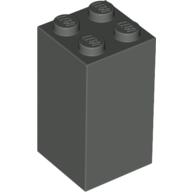 Lego Brick 2 x 2 x 3 / Dark Gray
